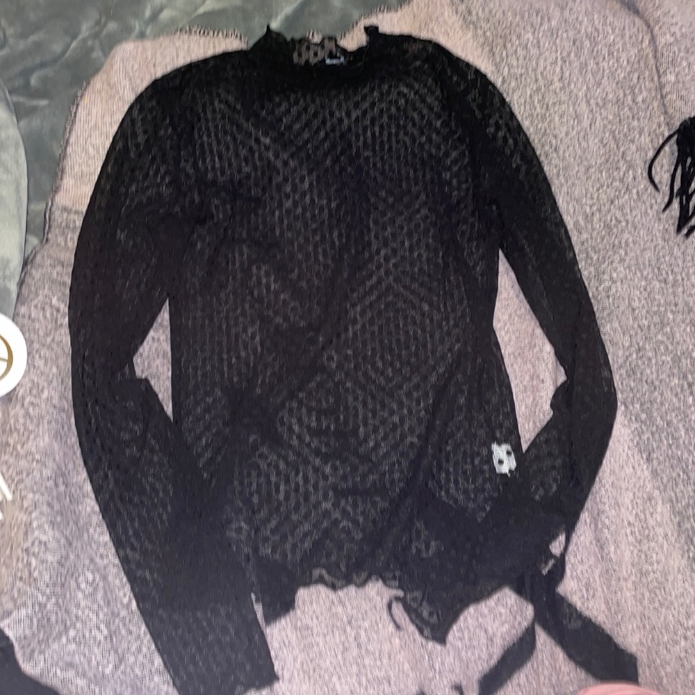 See through top polka dots